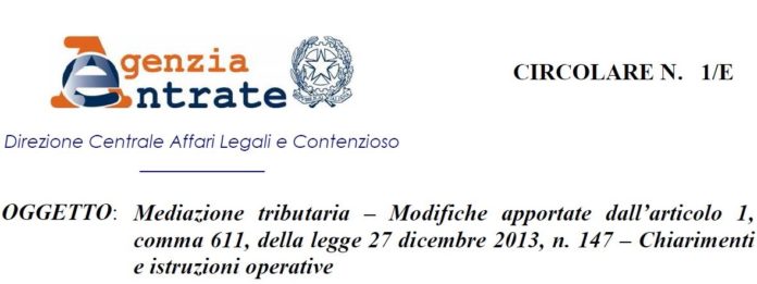 Circolare 1E agenzia