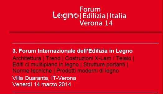 3° Forum Internazionale Legno