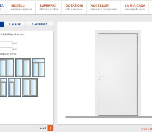 Per creare la porta della propria casa in modo pratico e veloce con pochi click