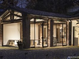 Profili Sistemacciaio in Corten per restauro aula didattica Orto Botanico di Milano