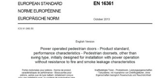 Chiusure automatiche non a battente: la norma UNI EN 16361