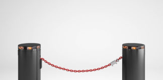 Nuova barriera automatica a catena sicura e versatile nella gestione dei passaggi