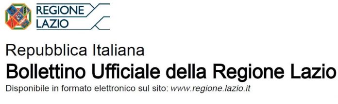 Bollettino regione Lazio