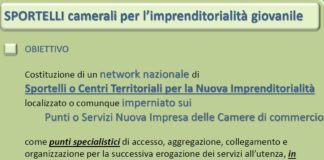 Al via network nazionale sportelli per l’imprenditorialità giovanile delle Camere di Commercio