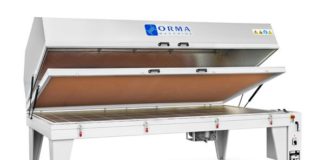 A prova di dettaglio. Nuova pressa formatrice per impiallacciatura modello CVM