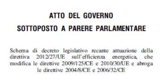 Si della Commissione Industria a decreto efficienza. Tra le condizioni ecobonus permanente