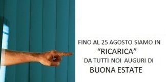 Il sito tornerà attivo il 24 agosto. Buona Estate