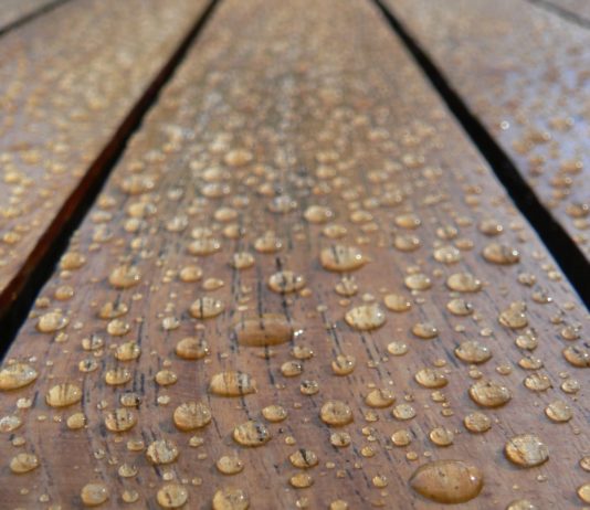 Invisibile scudo contro le aggressioni al legno. Nuova vernice super idrofobica