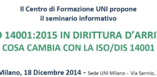 Gestione ambientale: cosa cambierà con la nuova ISO 1400? Seminario a Milano