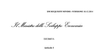 Requisiti minimi  prestazioni energetiche edifici. Bozza decreto attuativo EPBD