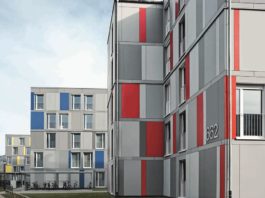 Finestre PVC Schüco per l’involucro degli originali ecoedifici studenteschi di Heidelberg