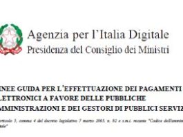 Pagamenti elettronici P.A. e gestori servizi pubblici. Pubblicate le linee Guida dall’AgID