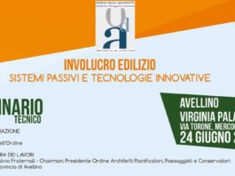 “Involucro edilizio: sistemi passivi e tecnologie innovative”. Seminario tecnico ad Avellino