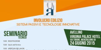 “Involucro edilizio: sistemi passivi e tecnologie innovative”. Seminario tecnico ad Avellino