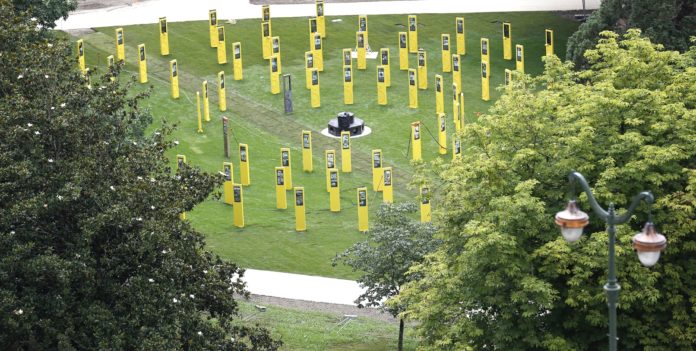 Axalta coats Tour de France giants monument 2