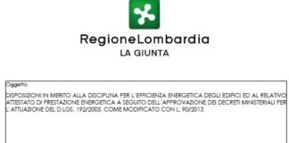 Decreti efficienza energetica. Regione Lombardia uniforma disposizioni regionali