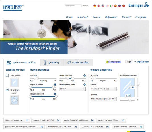 Il migliore profilo per taglio termico insulbar? Online nuovo strumento per calcolarlo