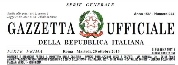 gazzetta 20 ottobre