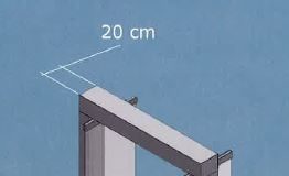 Solo 20 cm per nuova porta automatica con ante rototraslanti anche per vie di fuga