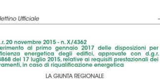 Regione Lombardia: definitivo il rinvio al 2017 stretta valori prestazionali serramenti