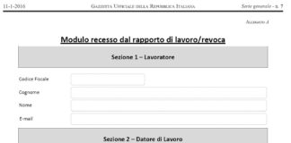 Revoca/dimissioni lavoro. Dal 12 marzo obbligatorio uso nuovo modello online