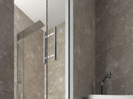 Fuorisalone Milano: presentazione 1° porta scorrevole interno muro per…Box doccia