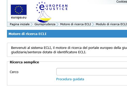 Disponibile nuovo motore di ricerca della giurisprudenza sul portale “European e-Justice”