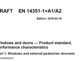 Prove finestre e porte: riferimento resistenza fuoco e/o fumo “entra” nella EN 14351-1:2006