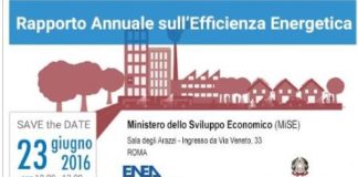 5° Rapporto Annuale sull’Efficienza Energetica. Presentazione ENEA a Roma