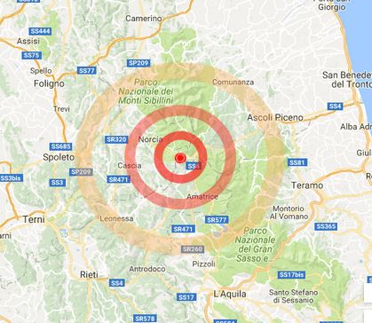 Terremoto regioni del centro: 12 settimane per richiedere il fondo europeo di solidarietà