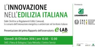 Primo Rapporto innovazione nell’edilizia italiana. Convegno di presentazione a Bologna