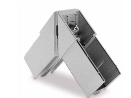 Innovativa squadretta in alluminio che rende stabili gli infissi in PVC anche di notevoli dimensioni