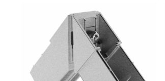 Innovativa squadretta in alluminio che rende stabili gli infissi in PVC anche di notevoli dimensioni