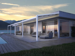Gennius Vega. Nuova tenda a pergola in cui la luce diventa un originale elemento d’arredo