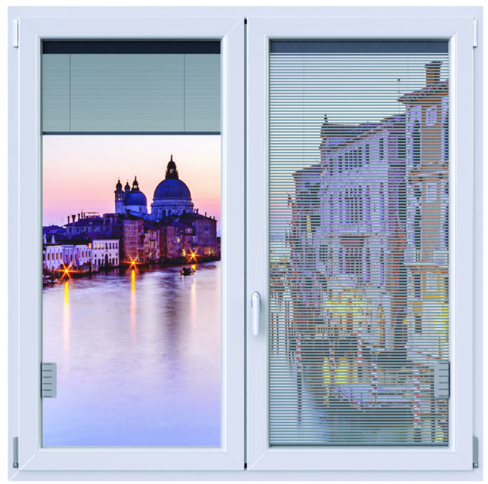 QFORT Discreet ScreenLine® -Finestra con sfondo