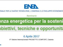 Efficienza energetica per la sostenibilità: obiettivi, tecniche e opportunità. Seminario a Catania