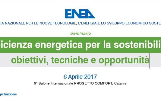 Efficienza energetica per la sostenibilità: obiettivi, tecniche e opportunità. Seminario a Catania