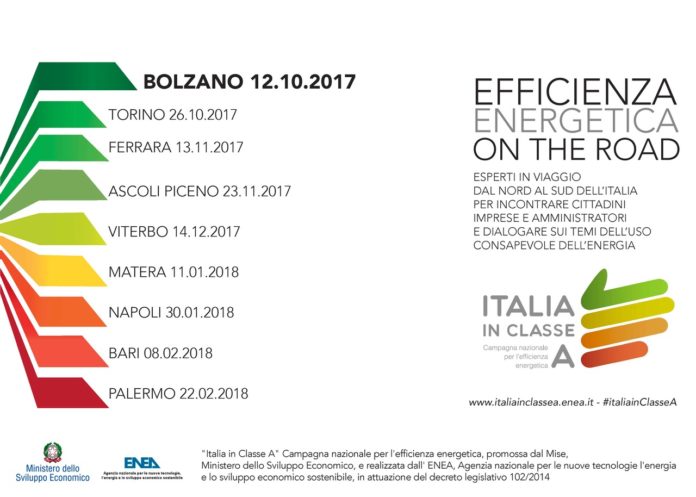 Roadshow ENEA per efficienza energetica
