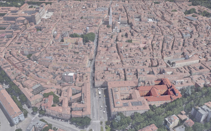 Ex Ospedale Estense di Modena - Politecnica - foto aerea
