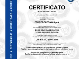 Sistema qualità FerreroLegno ottiene certificazione UNI EN ISO 9001:2015