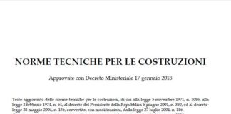 Norme tecniche per le costruzioni. Pubblicato in gazzetta il decreto di aggiornamento