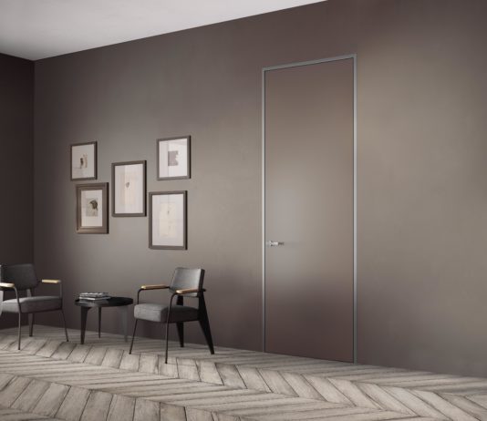 Nuova ed elegante soluzione di telaio Concept per le porte filomuro del Sistema Zero