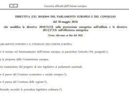 Revisione obblighi efficienza energetica edifici. Pubblicata sulla GUCE la nuova direttiva Ue 844