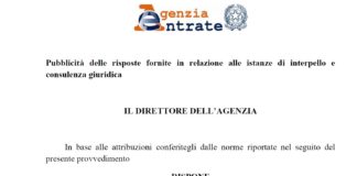 Disponibili online le risposte agli interpelli ricevuti dall’Agenzia delle Entrate
