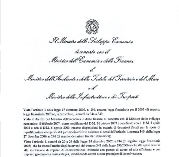 Immagine decreto