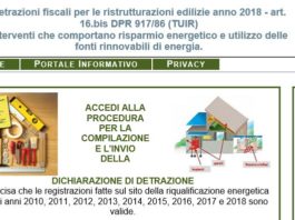 Ristrutturazioni edilizie 2018 con “efficentamento” : scade oggi termine per invio dati ad ENEA