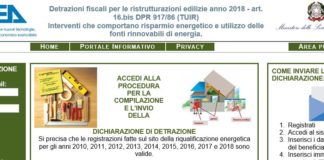 Ristrutturazioni edilizie 2018 con “efficentamento” : scade oggi termine per invio dati ad ENEA