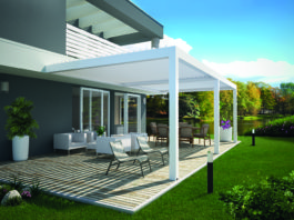 Waterproof: la pergola bioclimatica a lamelle frangisole orientabili