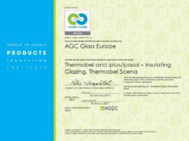 Certificazione di sostenibilità Cradle to Cradle dei prodotti in vetro AGC prorogata fino al 2021