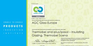 Certificazione di sostenibilità Cradle to Cradle dei prodotti in vetro AGC prorogata fino al 2021